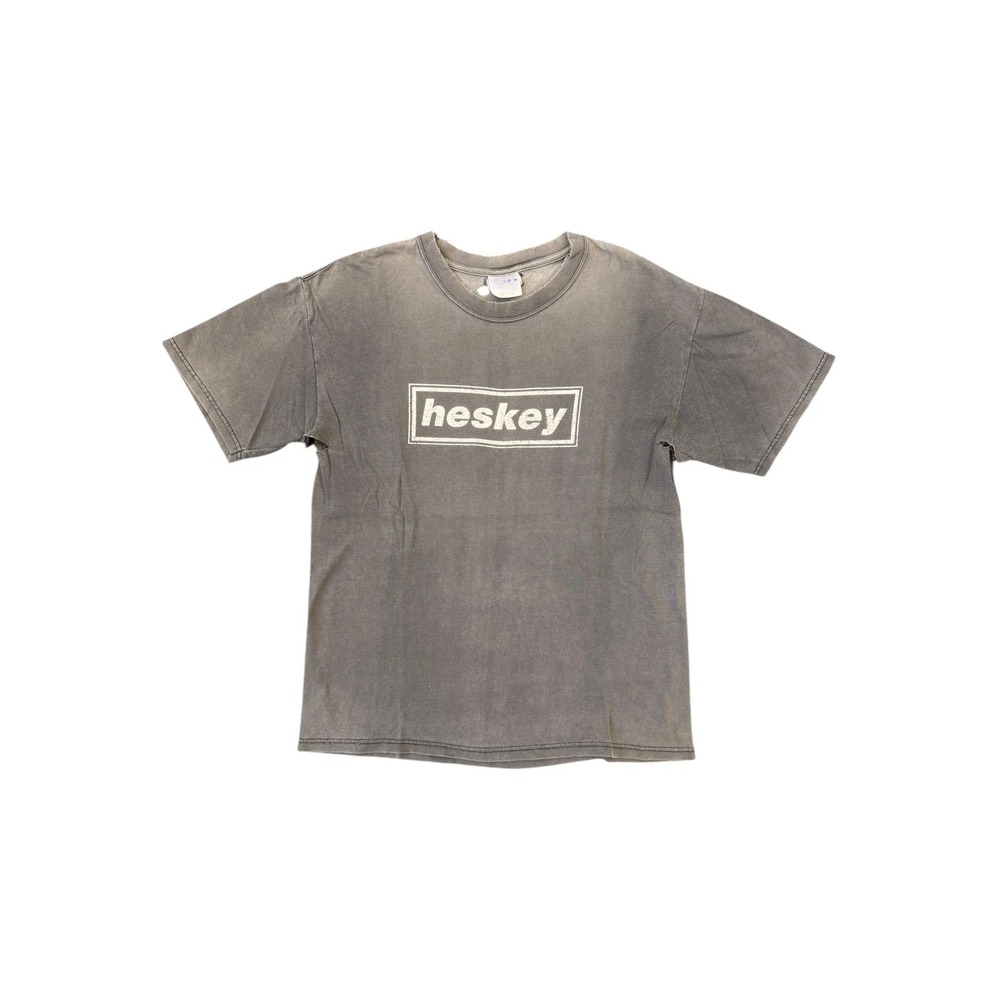 Number Nine 90s Heskey Box Logo Smoky Fade Hanes Beefy Tag Size Medium